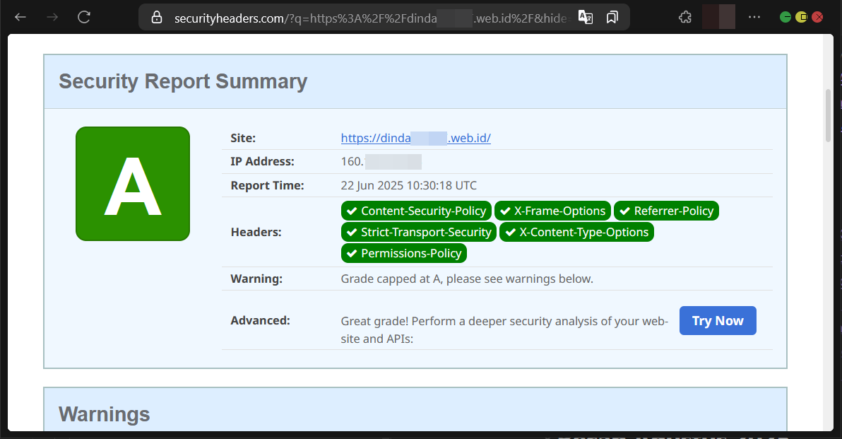 Cara Tingkatkan Keamanan Pada Security Headers CyberPanel