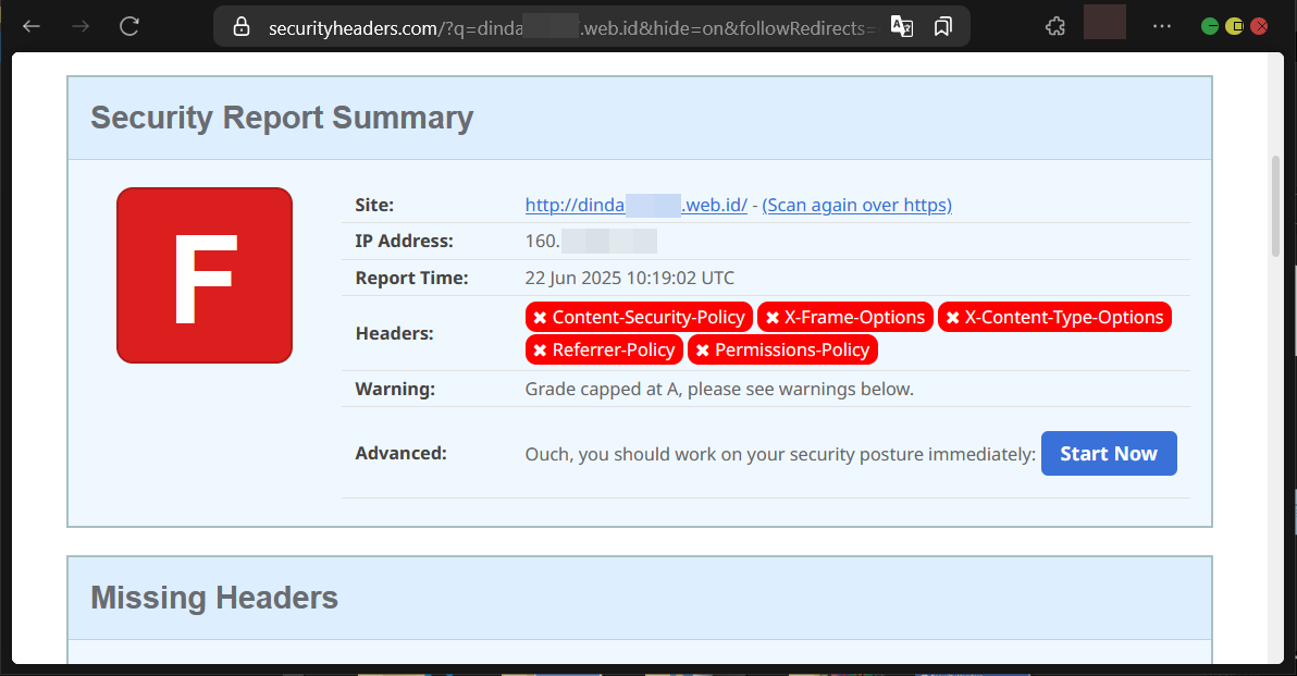 Cara Tingkatkan Keamanan Pada Security Headers CyberPanel