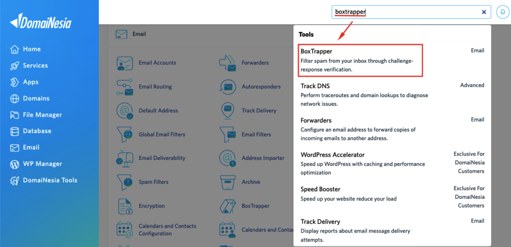 Cara Mudah Menggunakan BoxTrapper cPanel 5 Menggunakan BoxTrapper cPanel