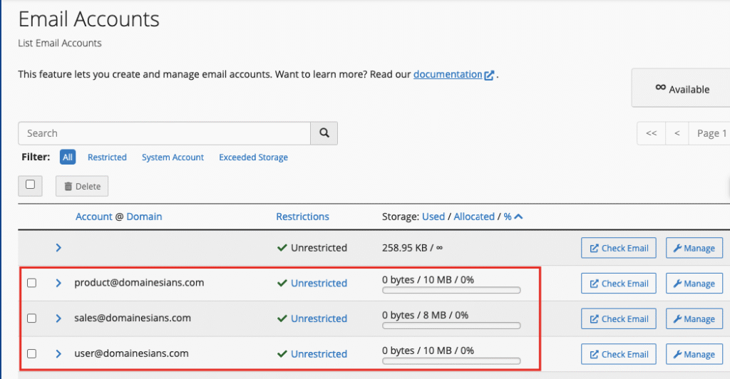 Address Importer cPanel