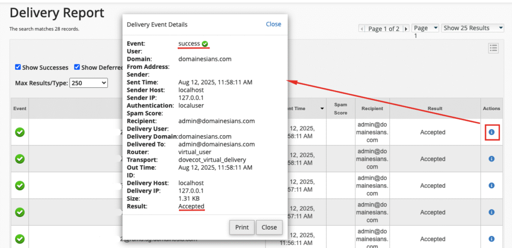 Melacak Email cPanel