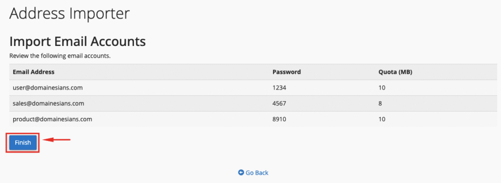 Address Importer cPanel