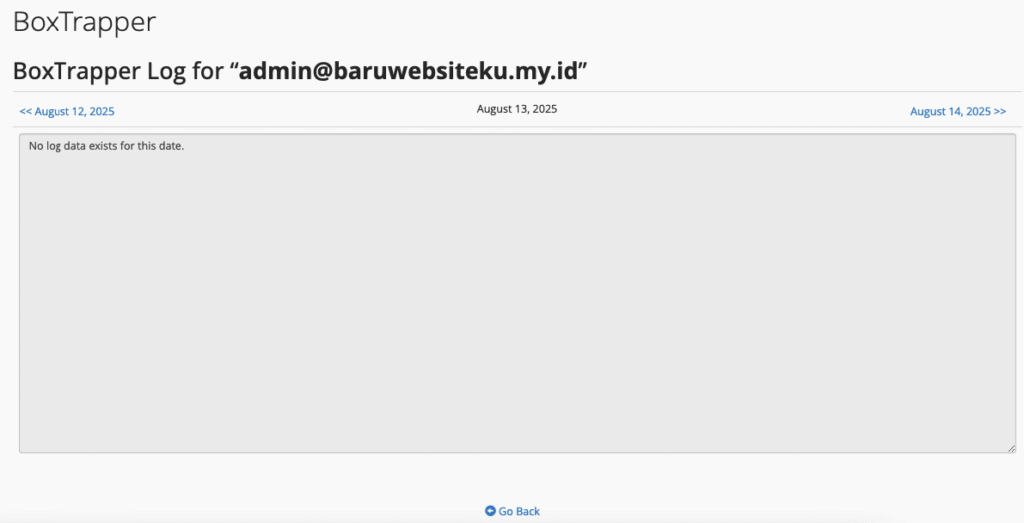 Menggunakan BoxTrapper cPanel