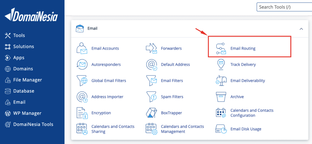 Email routing di cPanel