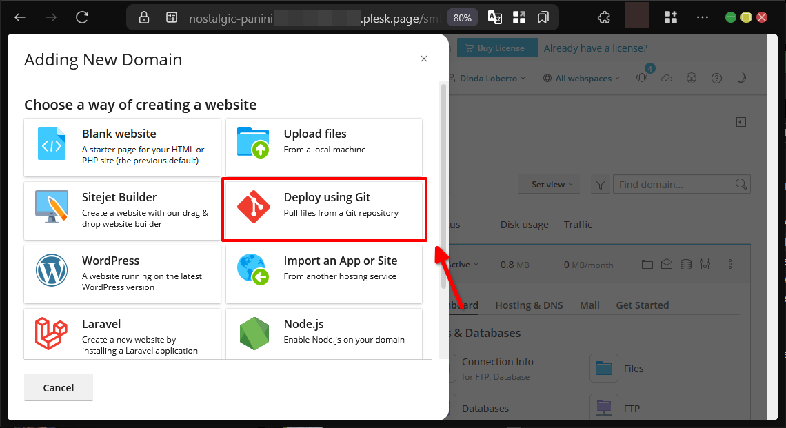 Cara Koneksikan File Pada Git Repository ke Plesk Panel