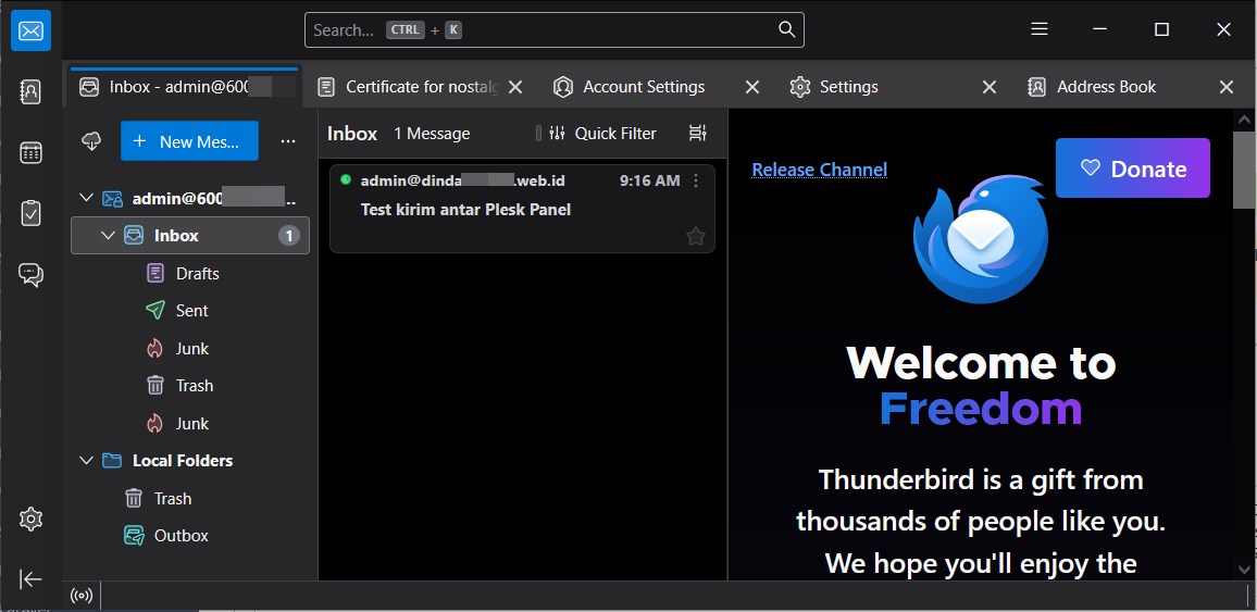 Cara Menyambungkan Email Plesk Panel ke Mail Client