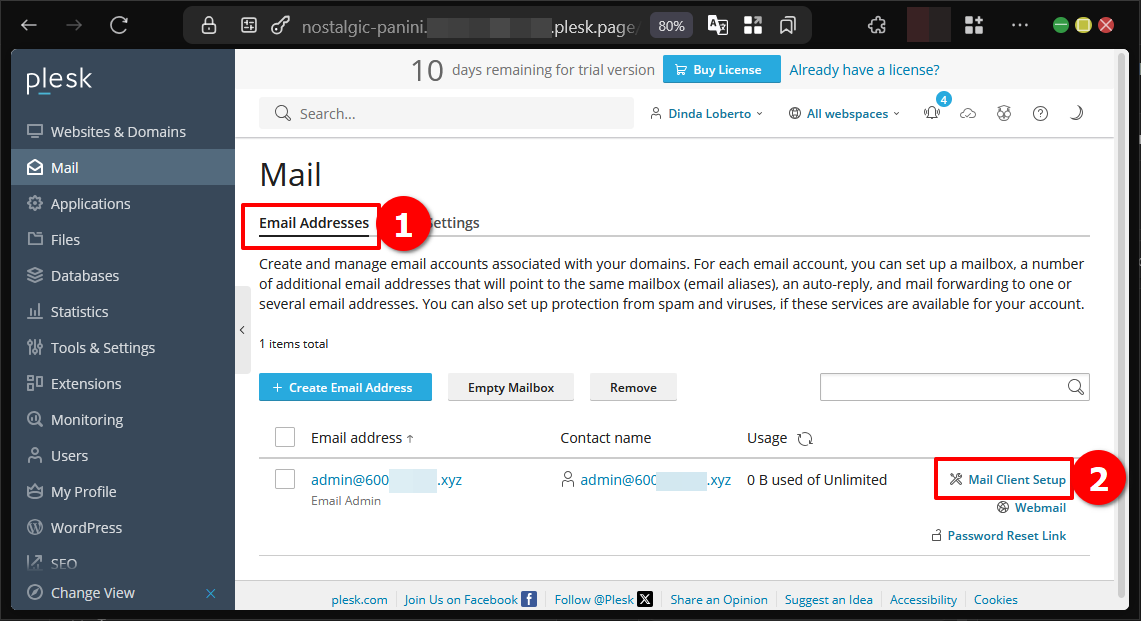 Cara Menyambungkan Email Plesk Panel ke Mail Client