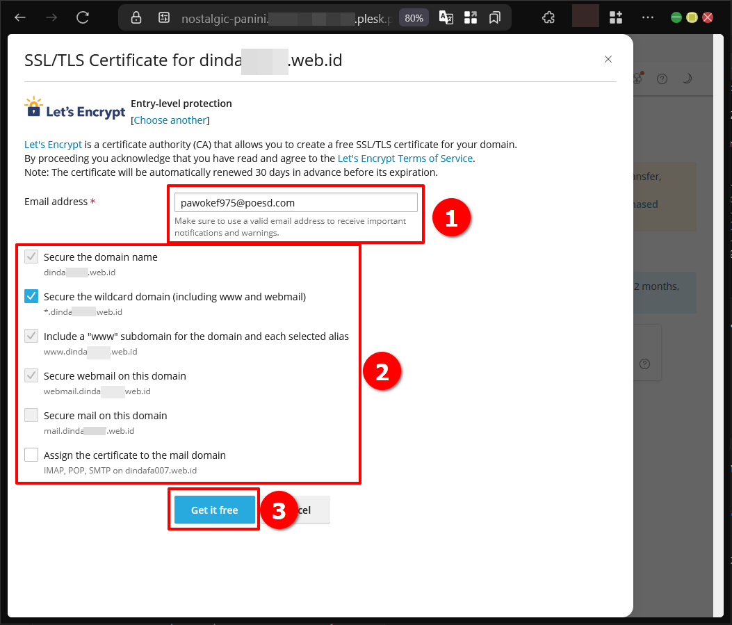 Cara Pasang Sertifikat TLS atau SSL Website di Plesk Panel
