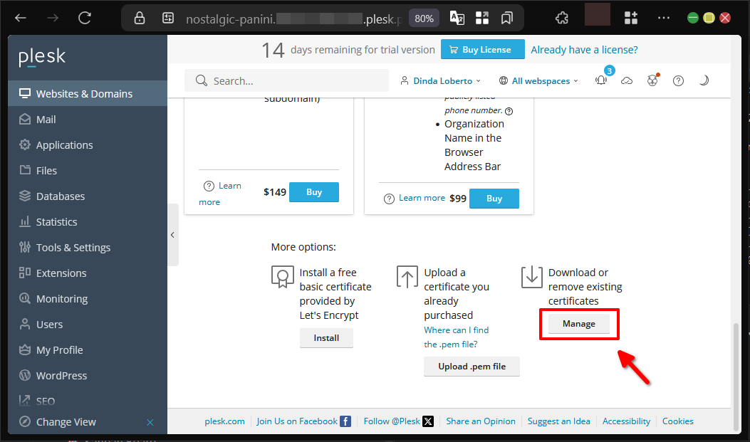 Cara Pasang Sertifikat TLS atau SSL Website di Plesk Panel