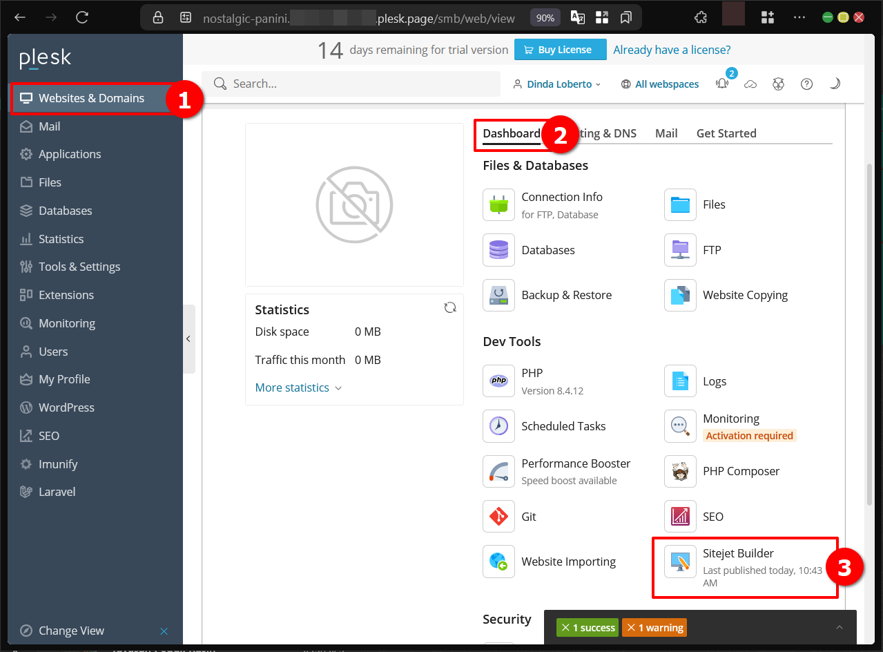 Cara Buat Web Tanpa Coding Dengan Sitejet di Plesk Panel