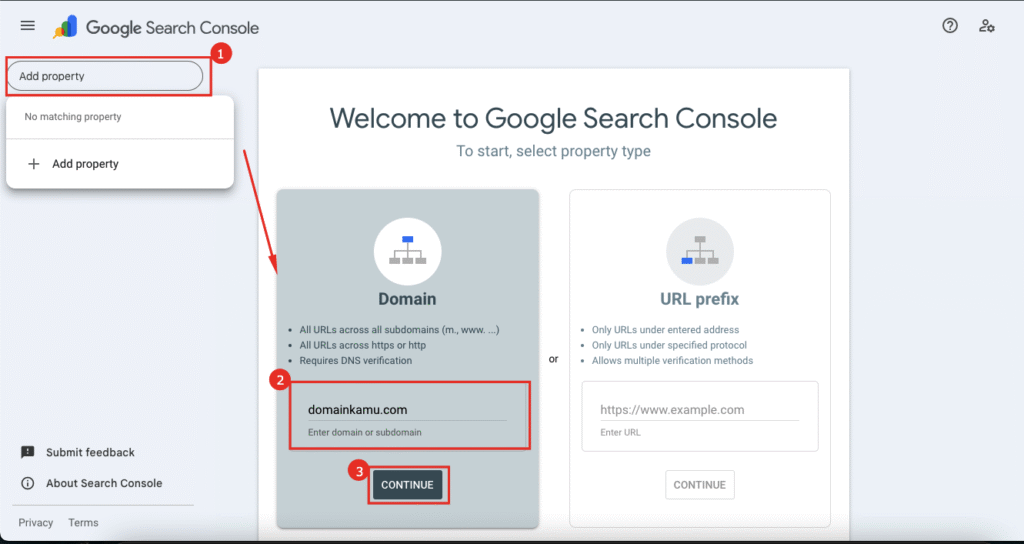 Install Google Search Console