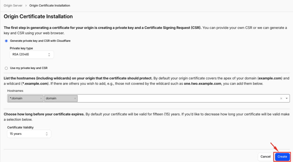 Cara Install SSL Cloudflare Origin CA di CyberPanel 7 Cloudflare Origin CA di Cyberpanel