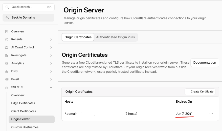Cara Install SSL Cloudflare Origin CA di CyberPanel 23 Cloudflare Origin CA di Cyberpanel