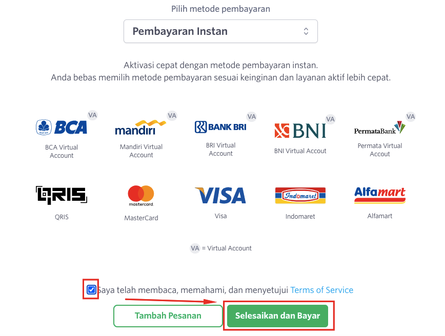 Order Layanan WordPress Hosting di DomaiNesia
