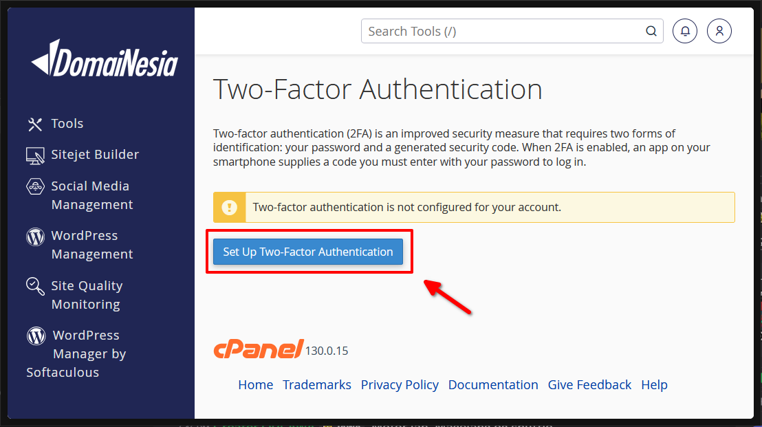 Cara Aktifkan Two-Factor Authentication atau 2FA di cPanel