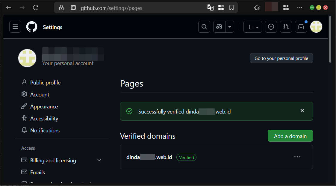 Cara Custom Domain di Github Pages Pada Repository 18 Cara Custom Domain di Github Pages Pada Repository