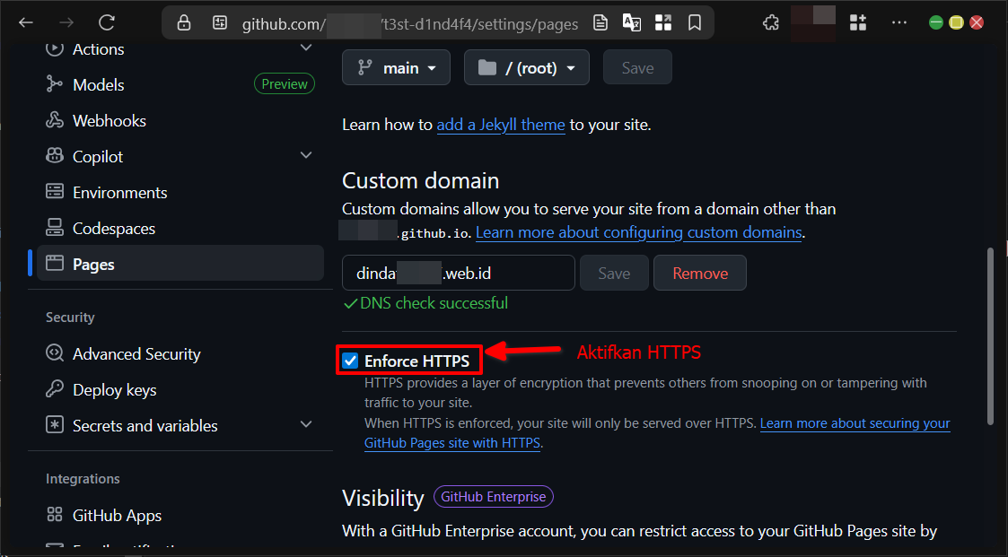 Cara Custom Domain di Github Pages Pada Repository 21 Cara Custom Domain di Github Pages Pada Repository
