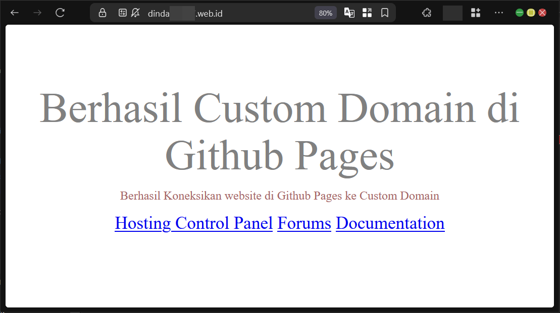 Cara Custom Domain di Github Pages Pada Repository 27 Cara Custom Domain di Github Pages Pada Repository