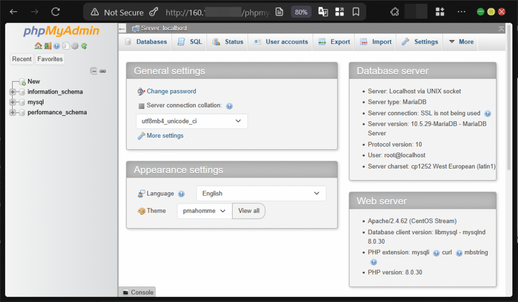 Cara Install PHPMyAdmin di VPS CentOS 9 Versi Stream