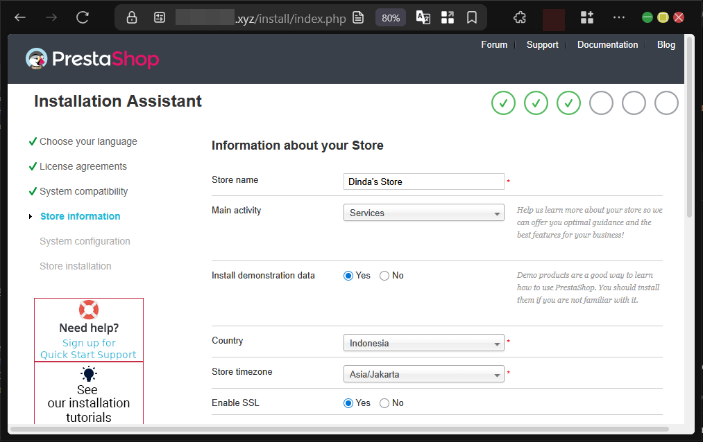 Cara Install PrestaShop di VPS CentOS 9 Apache Server 10 Cara Install PrestaShop di VPS CentOS 9 Apache Server