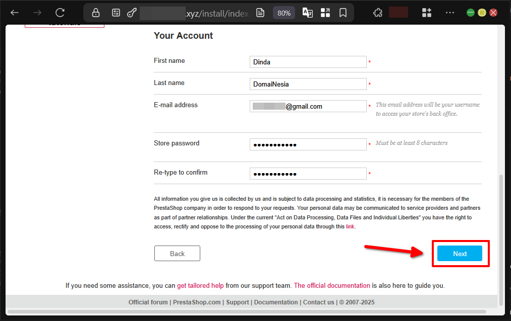 Cara Install PrestaShop di VPS CentOS 9 Apache Server 11 Cara Install PrestaShop di VPS CentOS 9 Apache Server