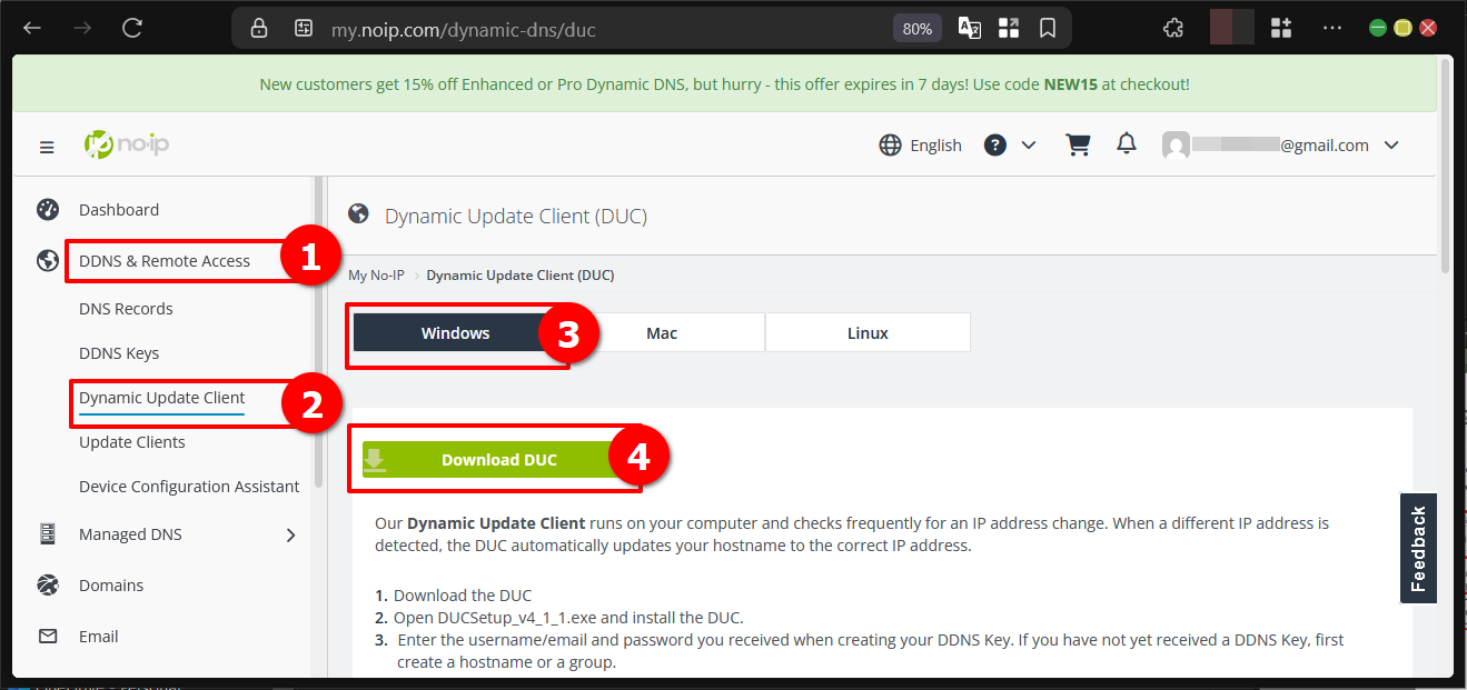 Cara Koneksi Dynamic DNS No-IP Pada IP Publik Windows OS 12 Cara Koneksi Dynamic DNS No-IP Pada IP Publik Windows OS