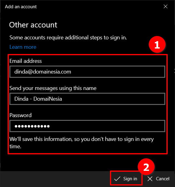 Cara Koneksikan Email cPanel Ke Email Client Windows 10