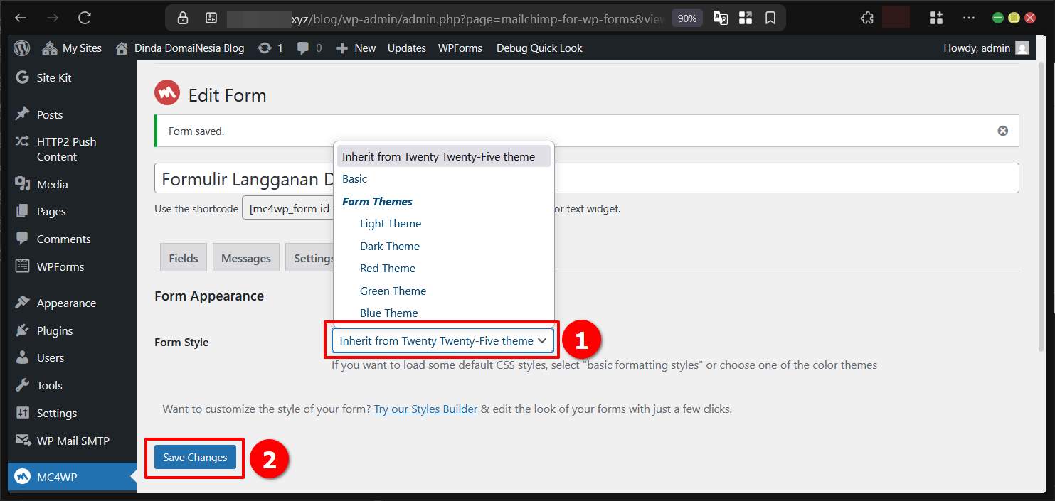 Cara Membuat Email Newsletter Mailchimp di WordPress