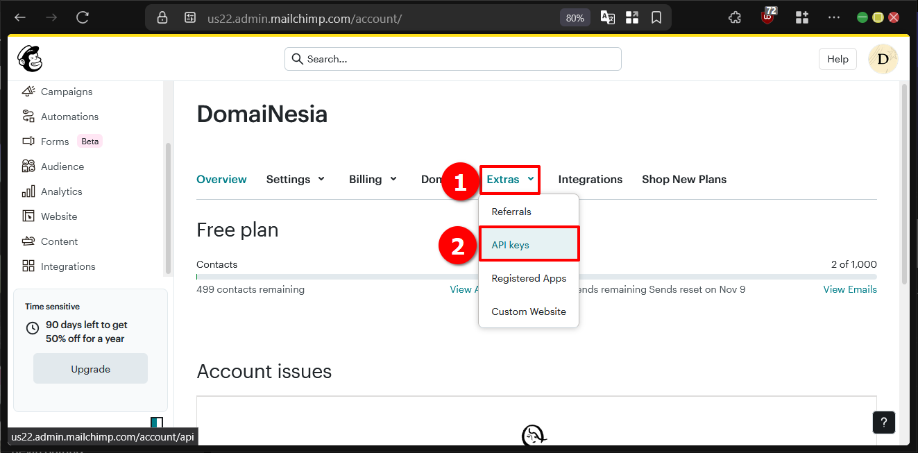 Cara Membuat Email Newsletter Mailchimp di WordPress