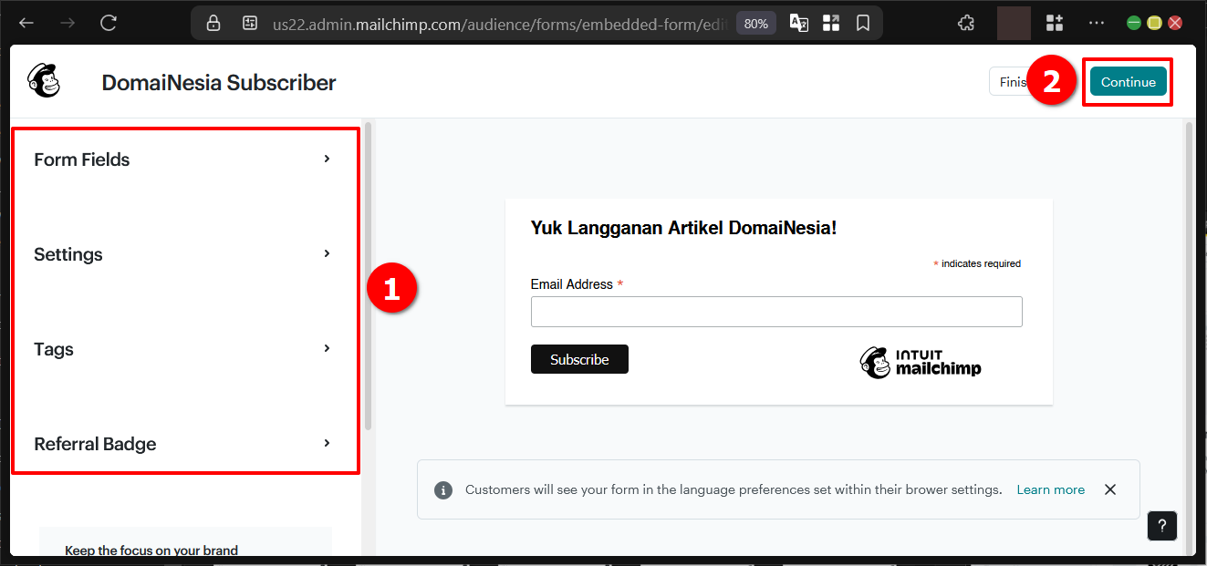 Cara Membuat Email Newsletter Mailchimp di WordPress
