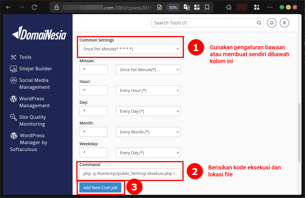 Cara Menambahkan Fitur Cron Job di cPanel Pada Website