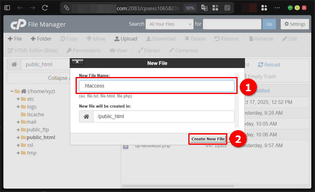 2 Cara Mengarahkan Domain Utama Ke Folder Lain di cPanel