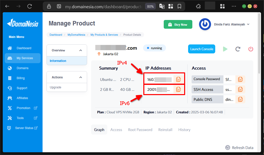 Cara Menghubungkan Domain Ke VPS Pada MyDomaiNesia 2