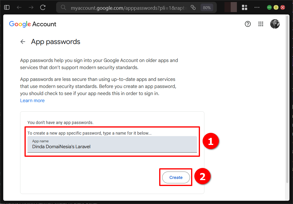 Cara Mengirim Email Laravel via SMTP Gmail di cPanel 7 Cara Mengirim Email Laravel via SMTP Gmail di cPanel