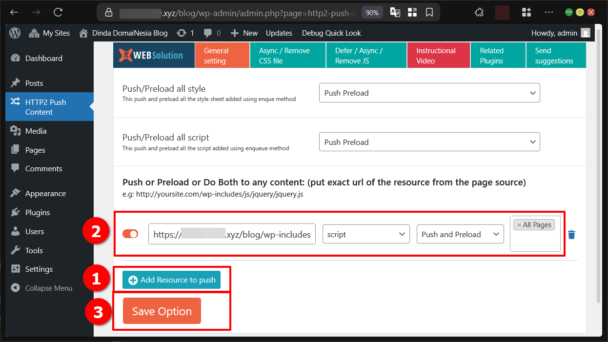 Cara Optimasi WordPress Dengan HTTP/2 Push Preload