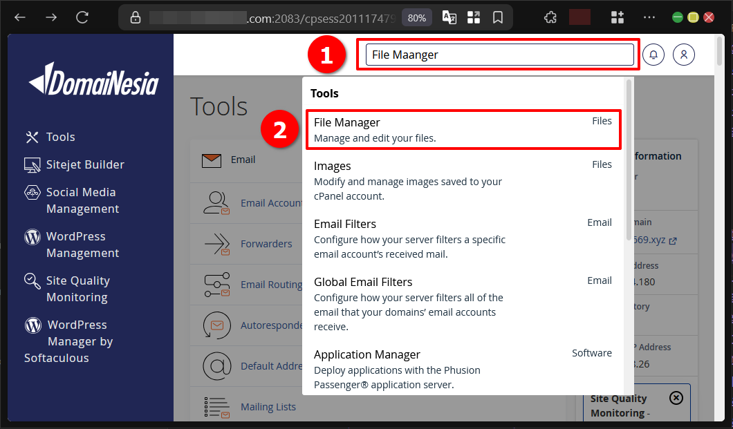 2 Cara Domain Masking di cPanel iframe dan Redirects