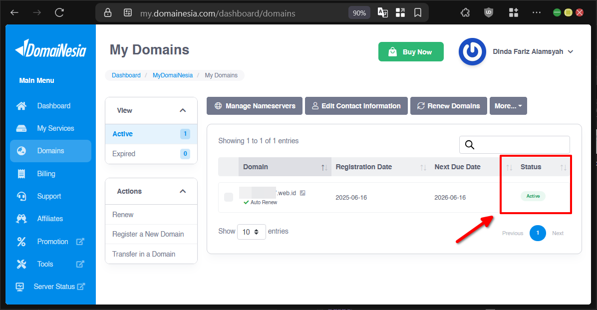 Yuk Cari Tahu! 5 Keterangan Status Domain di MyDomaiNesia