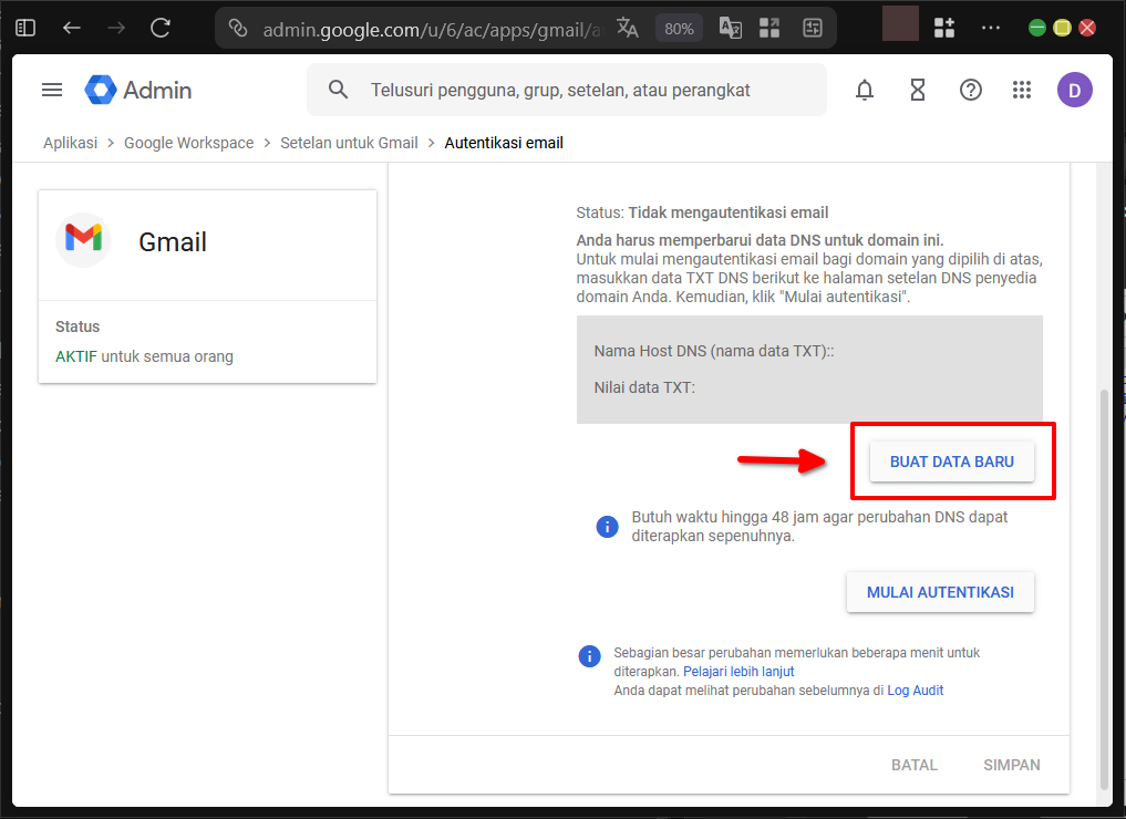 Konfigurasi Email di Google Workspace Agar Tidak ke SPAM