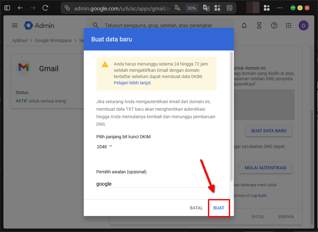 Konfigurasi Email di Google Workspace Agar Tidak ke SPAM