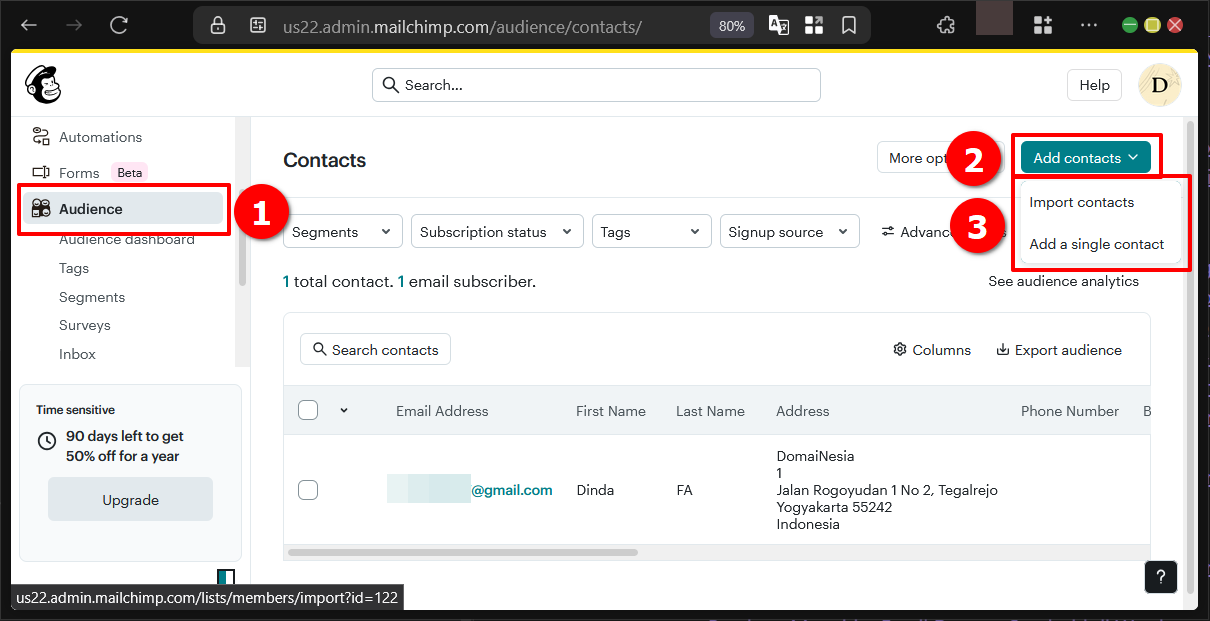 Panduan Dasar Email Campaign di Mailchimp Secara Gratis