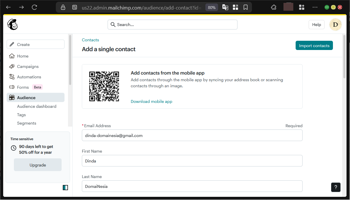 Panduan Dasar Email Campaign di Mailchimp Secara Gratis