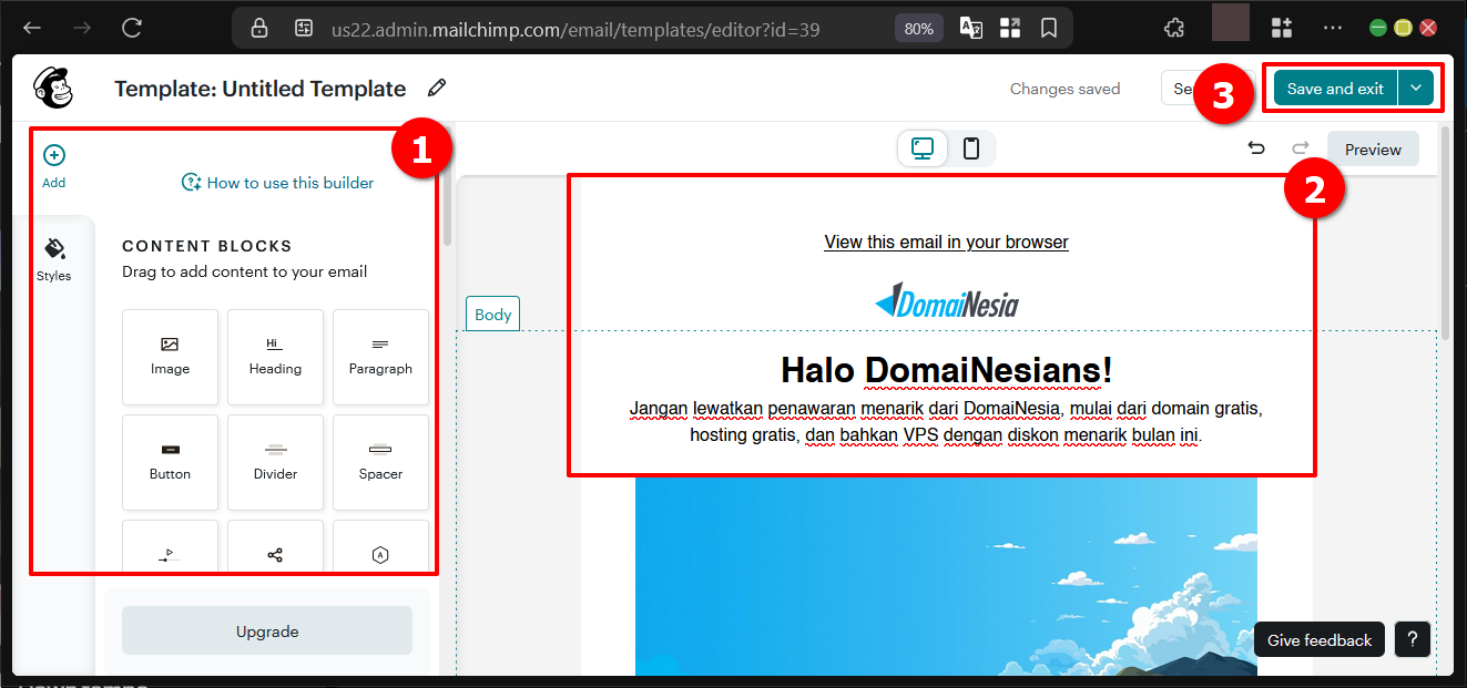 Panduan Dasar Email Campaign di Mailchimp Secara Gratis