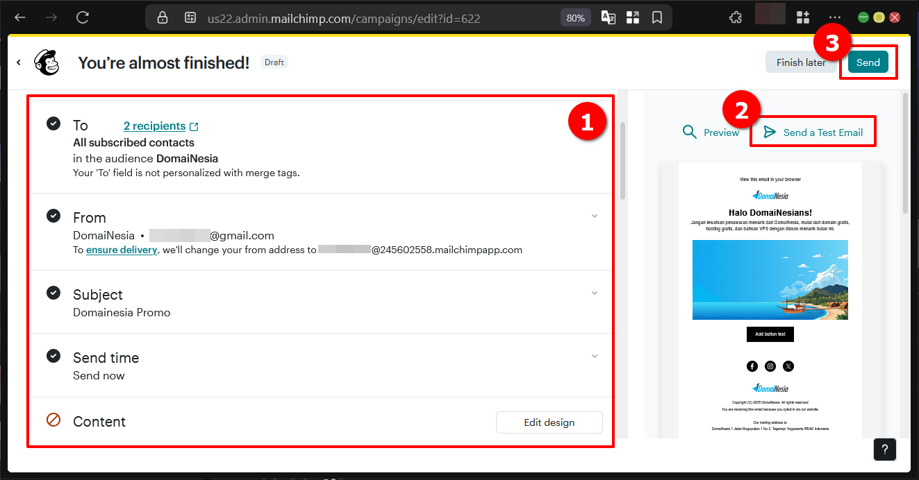 Panduan Dasar Email Campaign di Mailchimp Secara Gratis