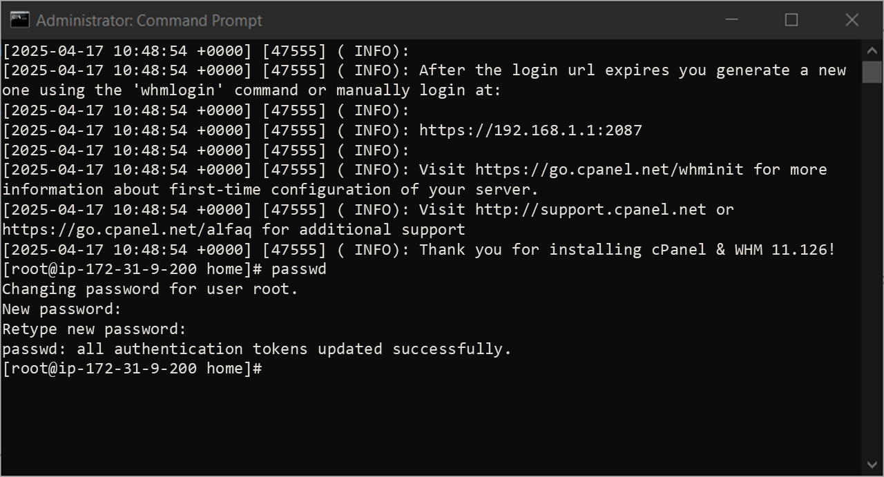 Panduan Install cPanel di VPS CentOS 9 Versi Stream