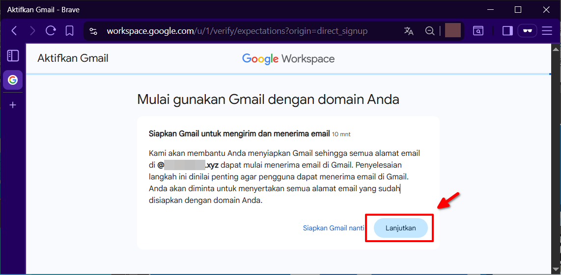 Panduan Koneksi Email Google Workspace ke Domain Utama 22 Panduan Koneksi Email Google Workspace ke Domain Utama