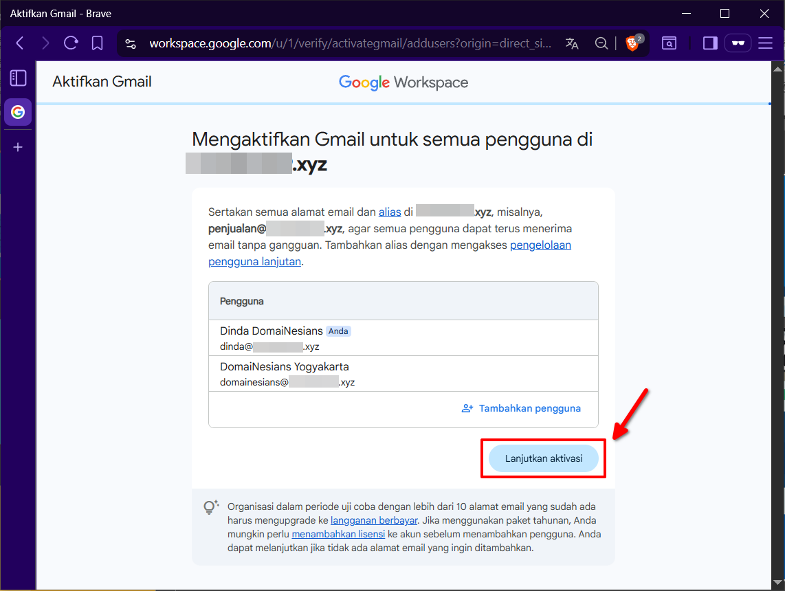 Panduan Koneksi Email Google Workspace ke Domain Utama 23 Panduan Koneksi Email Google Workspace ke Domain Utama