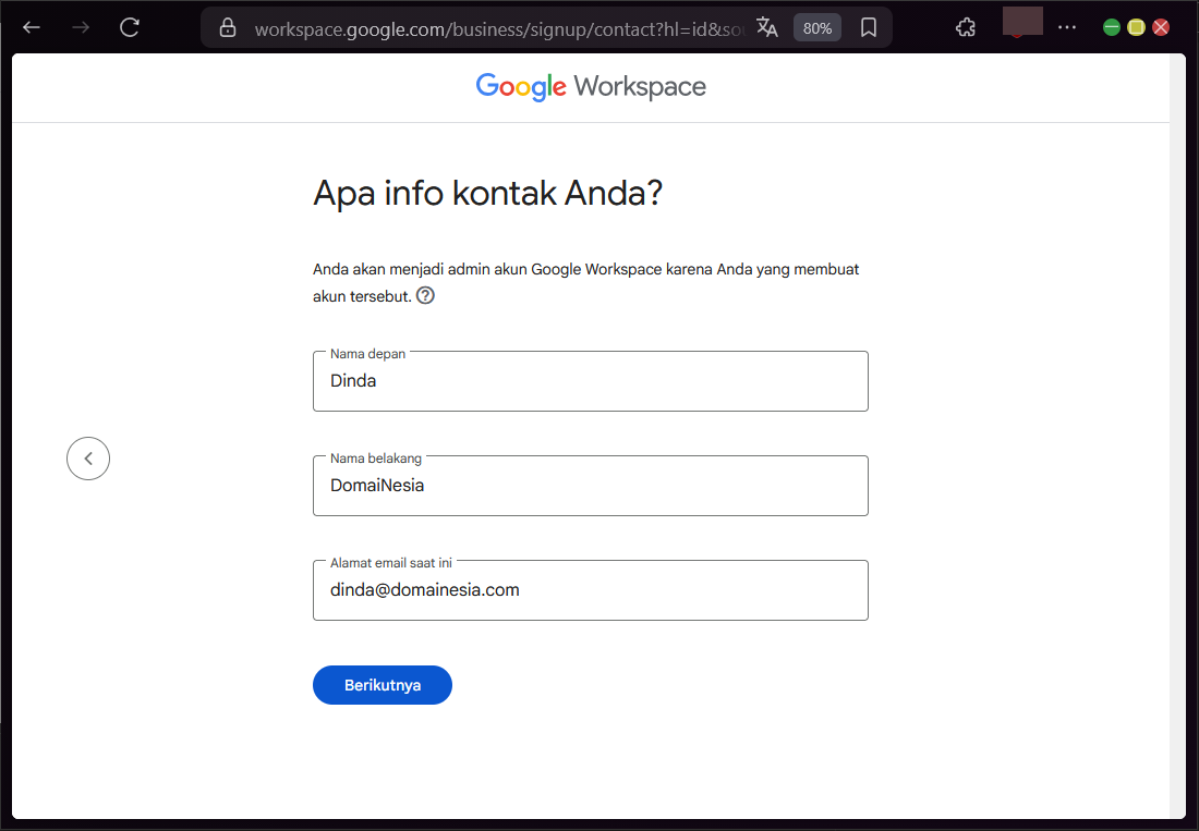 Panduan Koneksi Email Google Workspace ke Domain Utama 4 Panduan Koneksi Email Google Workspace ke Domain Utama