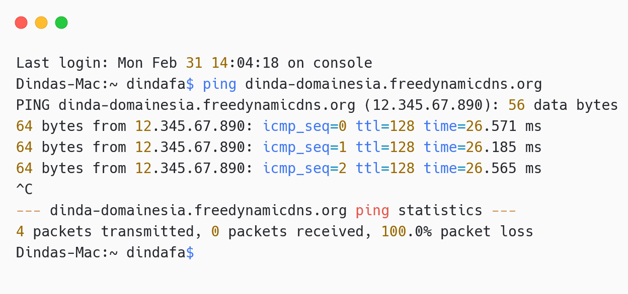 Cara Pasang Dynamic DNS No-IP Pada IP Publik Mac OS 23 Cara Pasang Dynamic DNS No-IP Pada IP Publik Mac OS