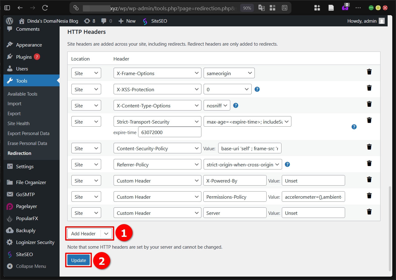 Cara Tambah Security Headers Wordpress (htaccess & Plugin) 21 Cara Tambah Security Headers WordPress (htaccess & Plugin)