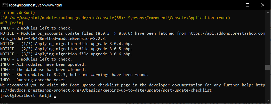 Cara Ubah Versi Prestashop Dengan CLI Module Dari Terminal 11 Cara Ubah Versi Prestashop Dengan CLI Module Dari Terminal